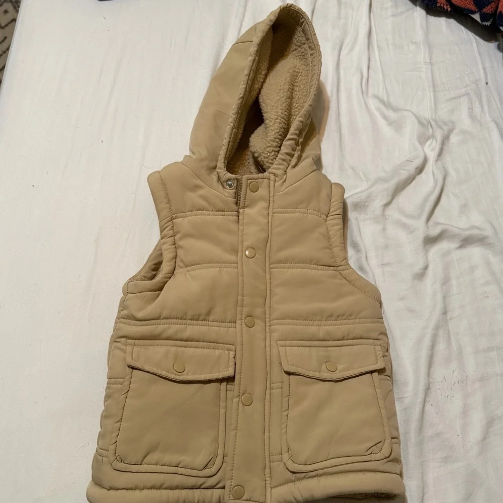 Tommy Bahama Toddler Hooded Sherpa Lined Puffer Vest 4t